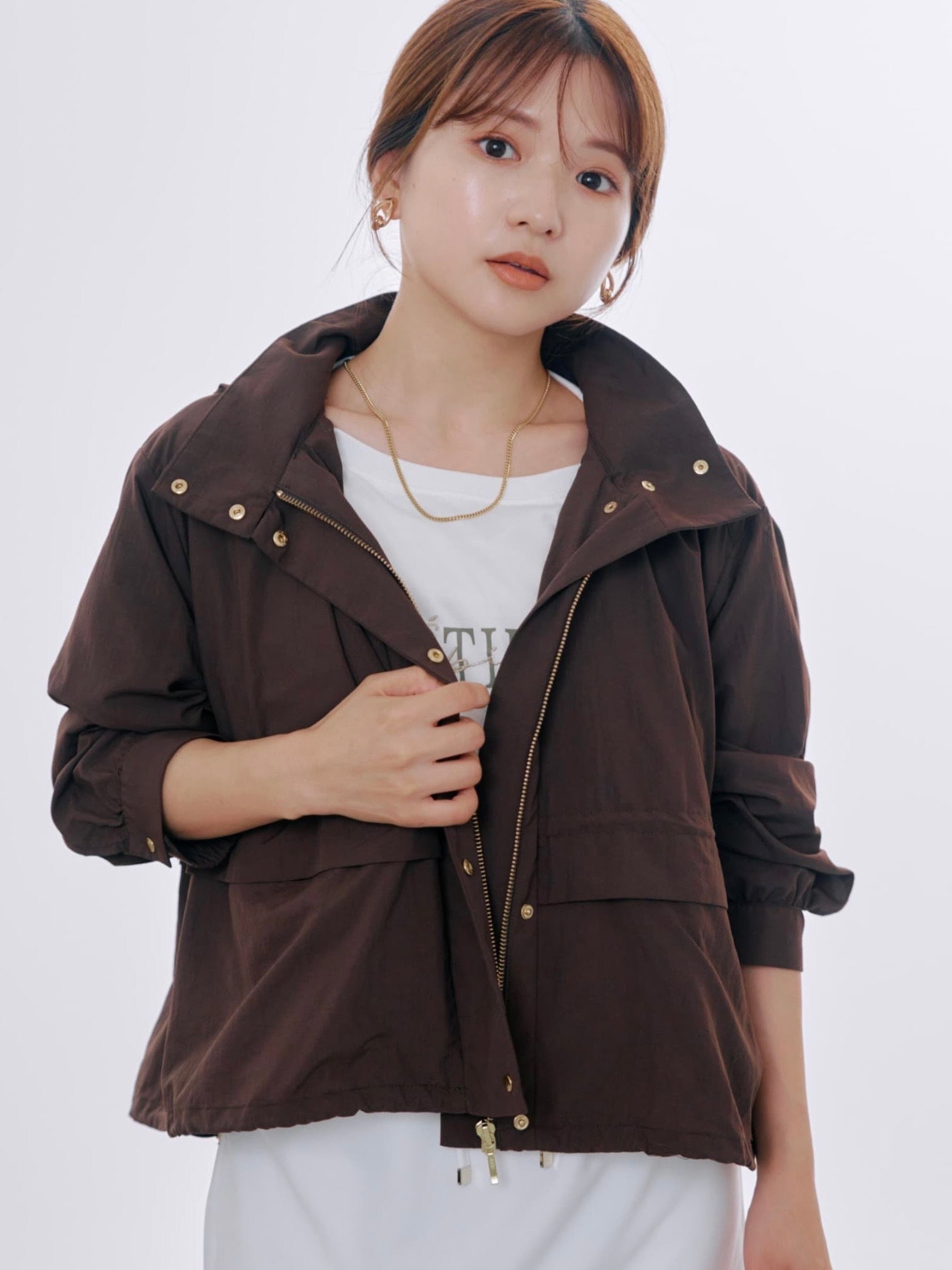 theory luxe マウンテンパーカ− ライナー付きブルゾン　小さいサイズ 小さいサイズのマウンテンパーカー（ネイビー / XSサイズ）｜Retropics.