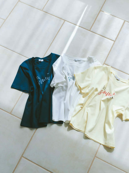 【接触冷感】サマームードロゴTシャツ　[通常]