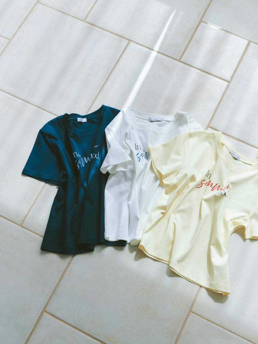 【接触冷感】サマームードロゴTシャツ　[通常]