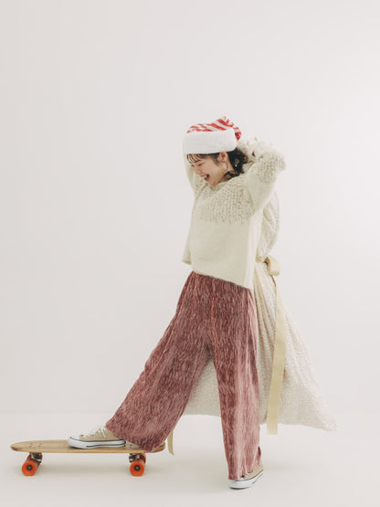 【YUNA SANTA】トウィンクルベロアパンツ-short & regular　[通常]