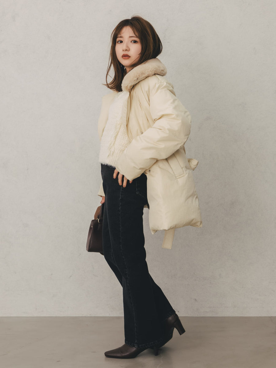 ウォームブーツカットデニム-short & regular　[通常]