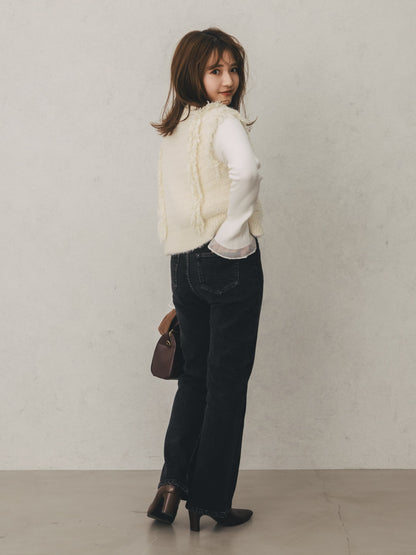 ウォームブーツカットデニム-short & regular　[通常]