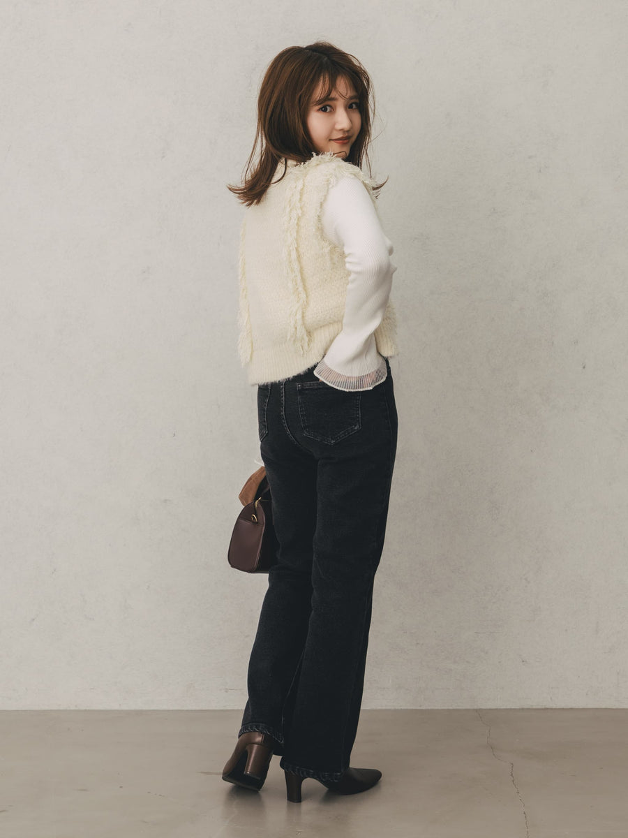 ウォームブーツカットデニム-short & regular　[通常]