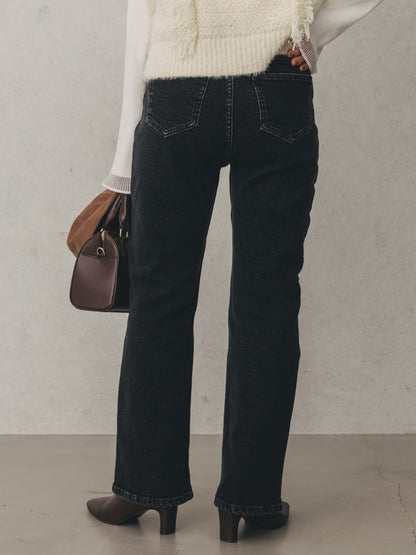 ウォームブーツカットデニム-short & regular　[通常]