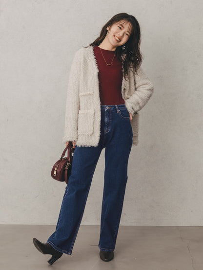 ウォームブーツカットデニム-short & regular　[通常]