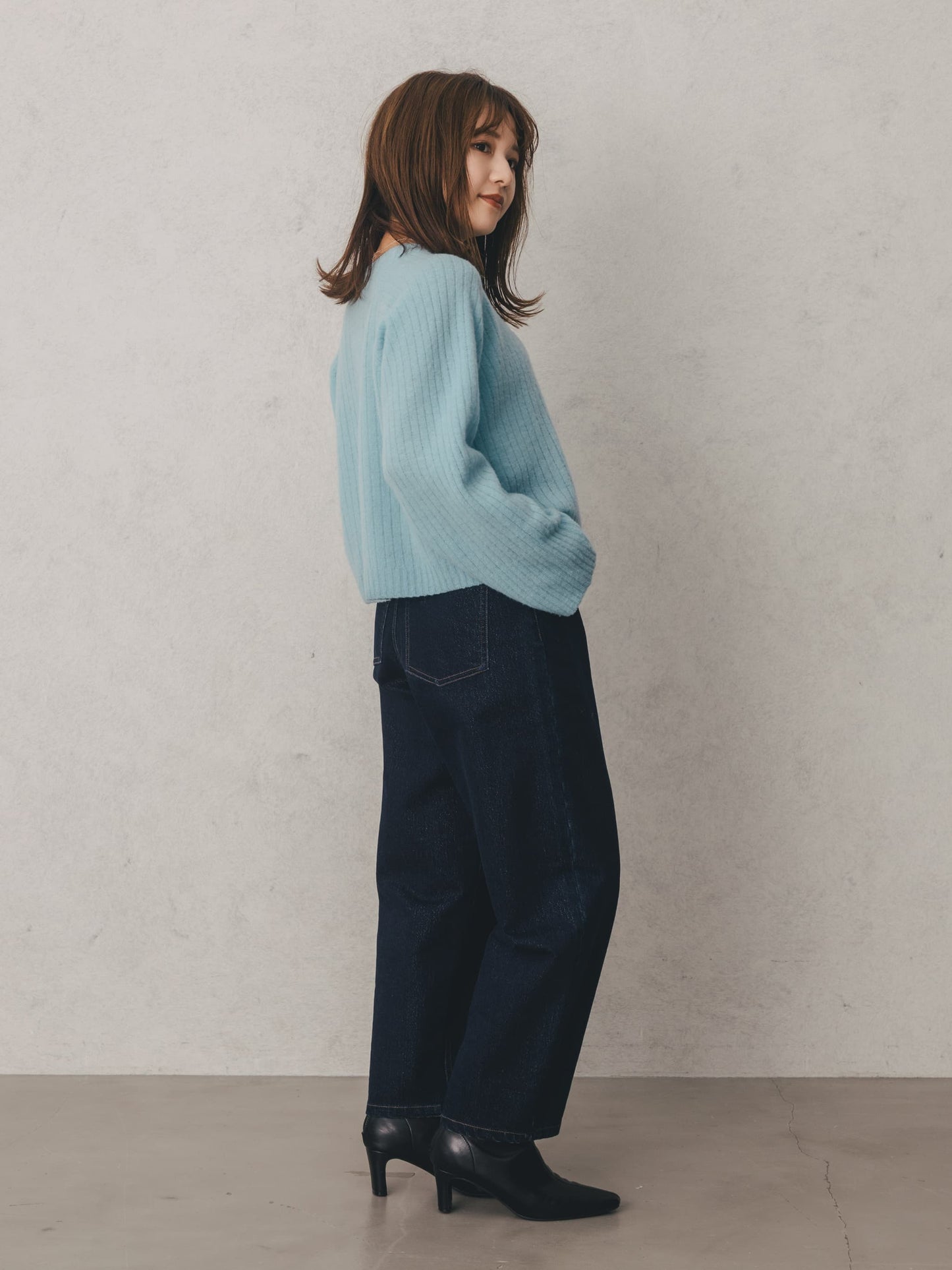 ラメコクーンデニムパンツ-short & regular　[通常]