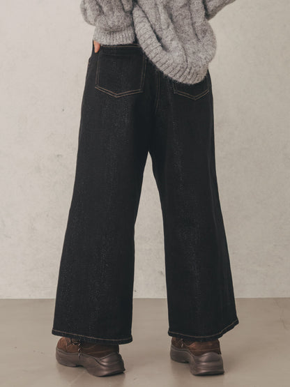 ラメタックワイドデニム-short & regular　[通常]