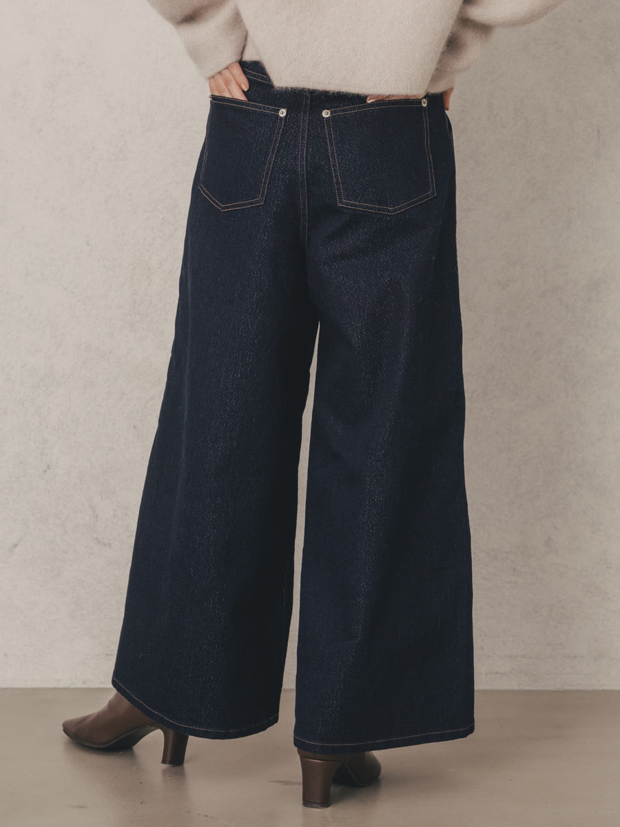 ラメタックワイドデニム-short & regular　[通常]