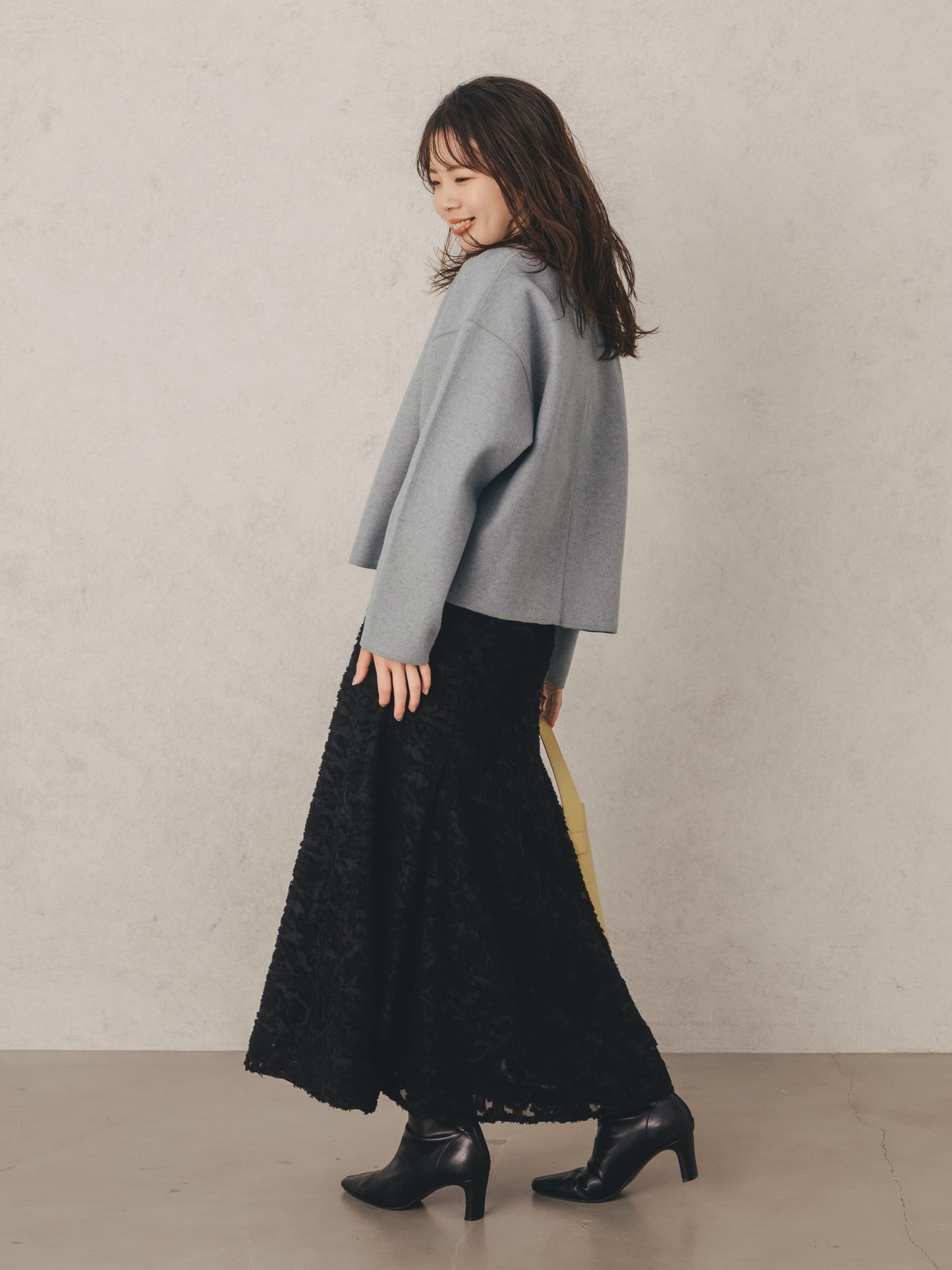 カットジャカードマーメイドスカート-short & regular　[通常]