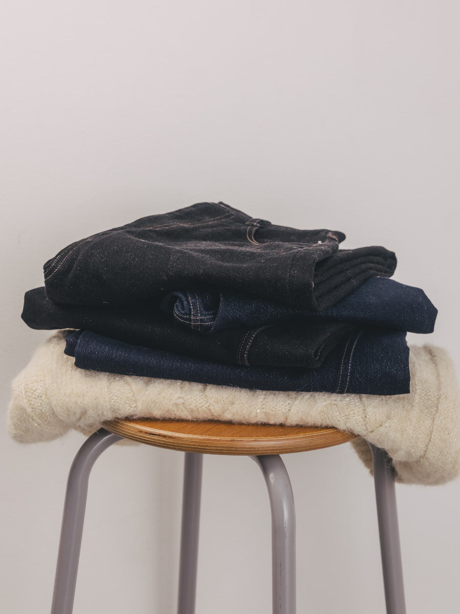 ラメコクーンデニムパンツ-short & regular　[通常]