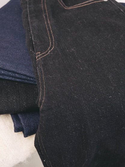 ラメコクーンデニムパンツ-short & regular　[通常]