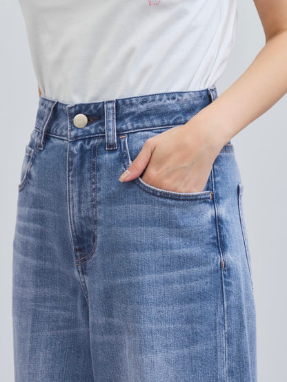 【Healthy DENIM×COHINA】BABY GINGER センタープレスデニム-short & regular　[通常]