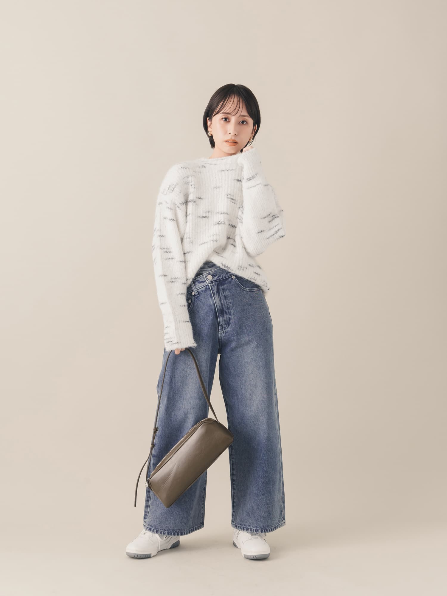 ぴな フェザーニットベストセットアップ | 小柄・低身長女性向け