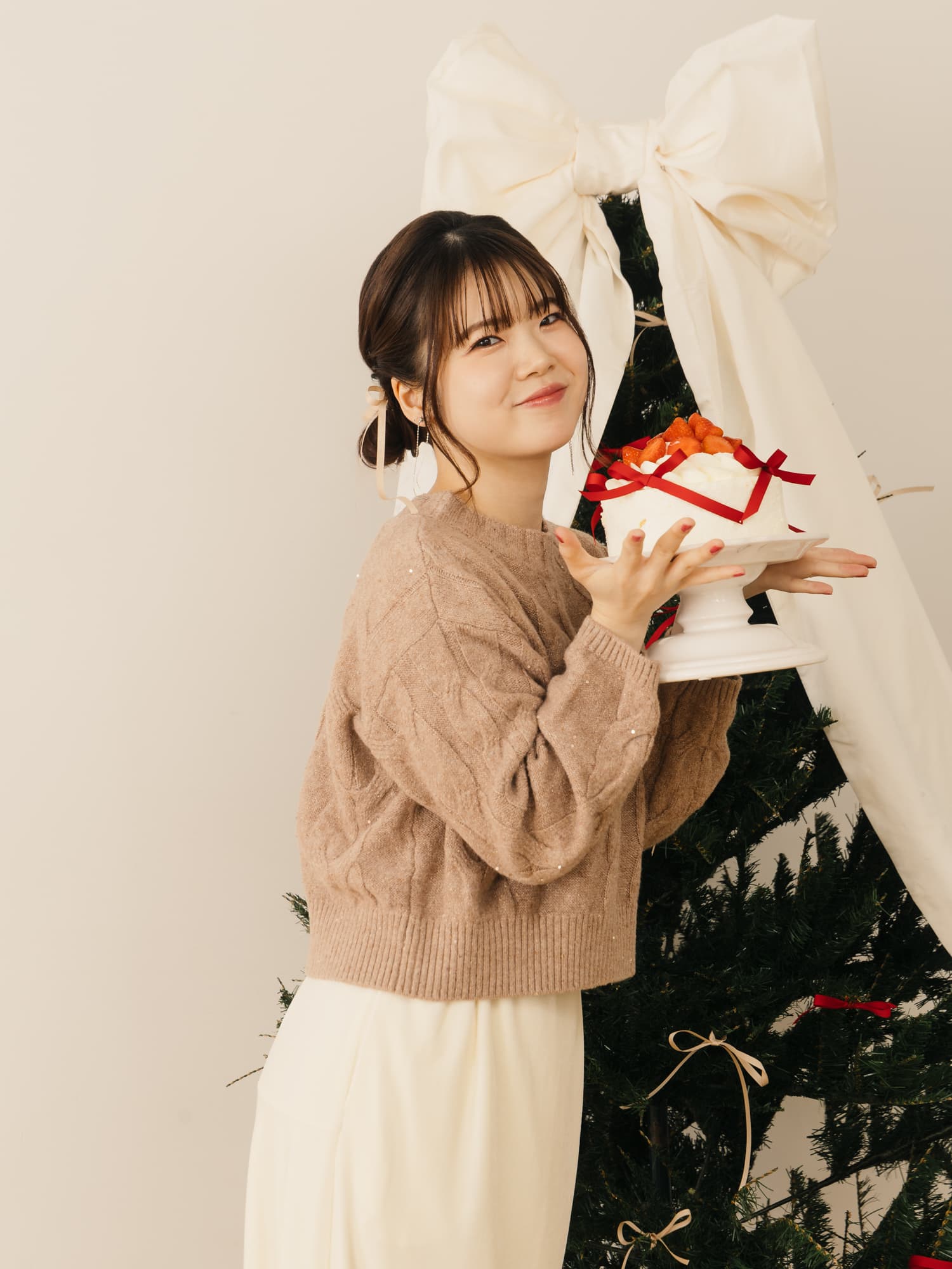 ニット＊COHINA フォックスアンゴラボートネックニット | 小柄・低身長女性向け