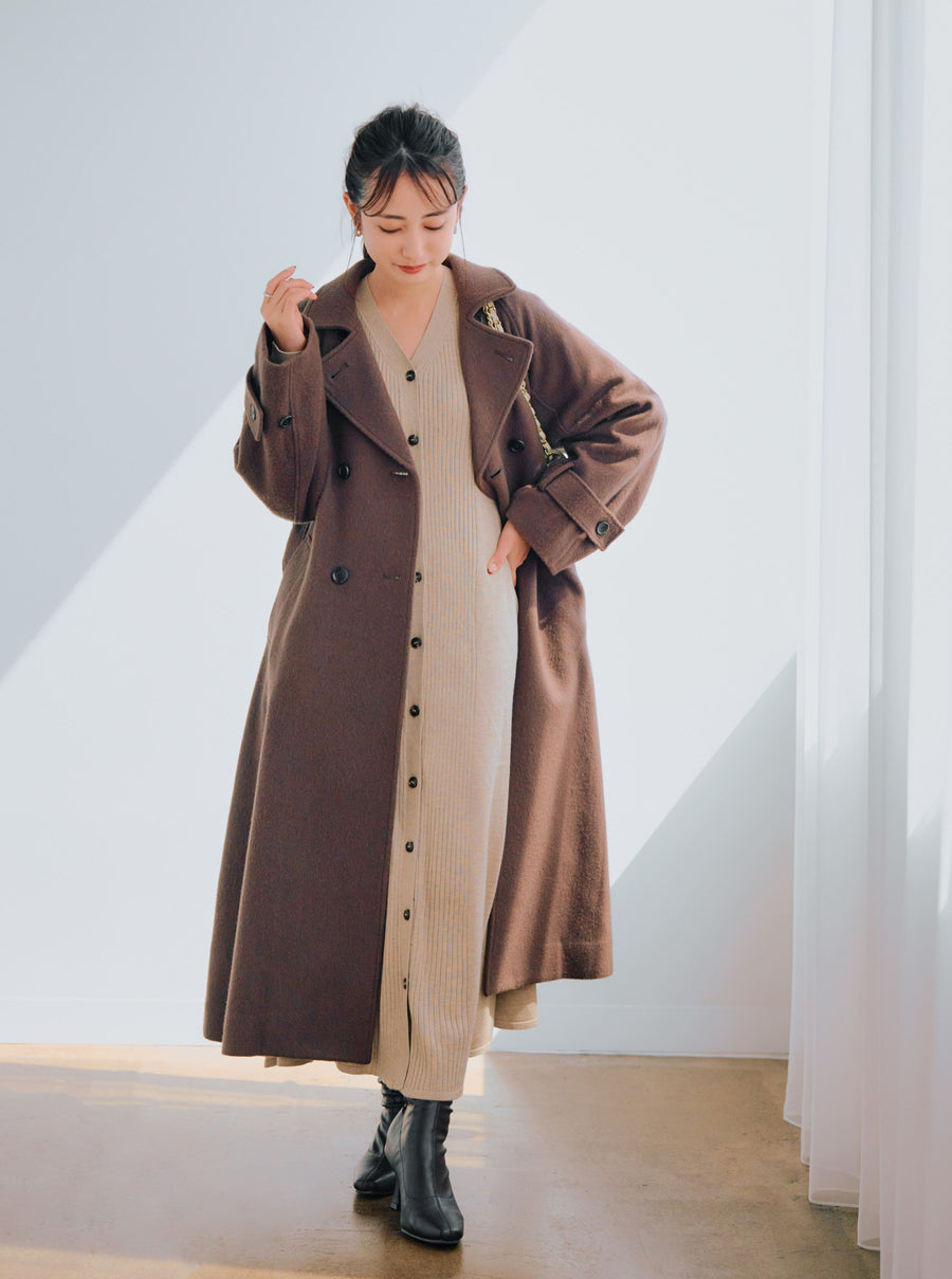 バックフレアウールコート-short & regular | 小柄・低身長女性向け バックフレアウールコート-short & regular | 小柄・低身長女性向け