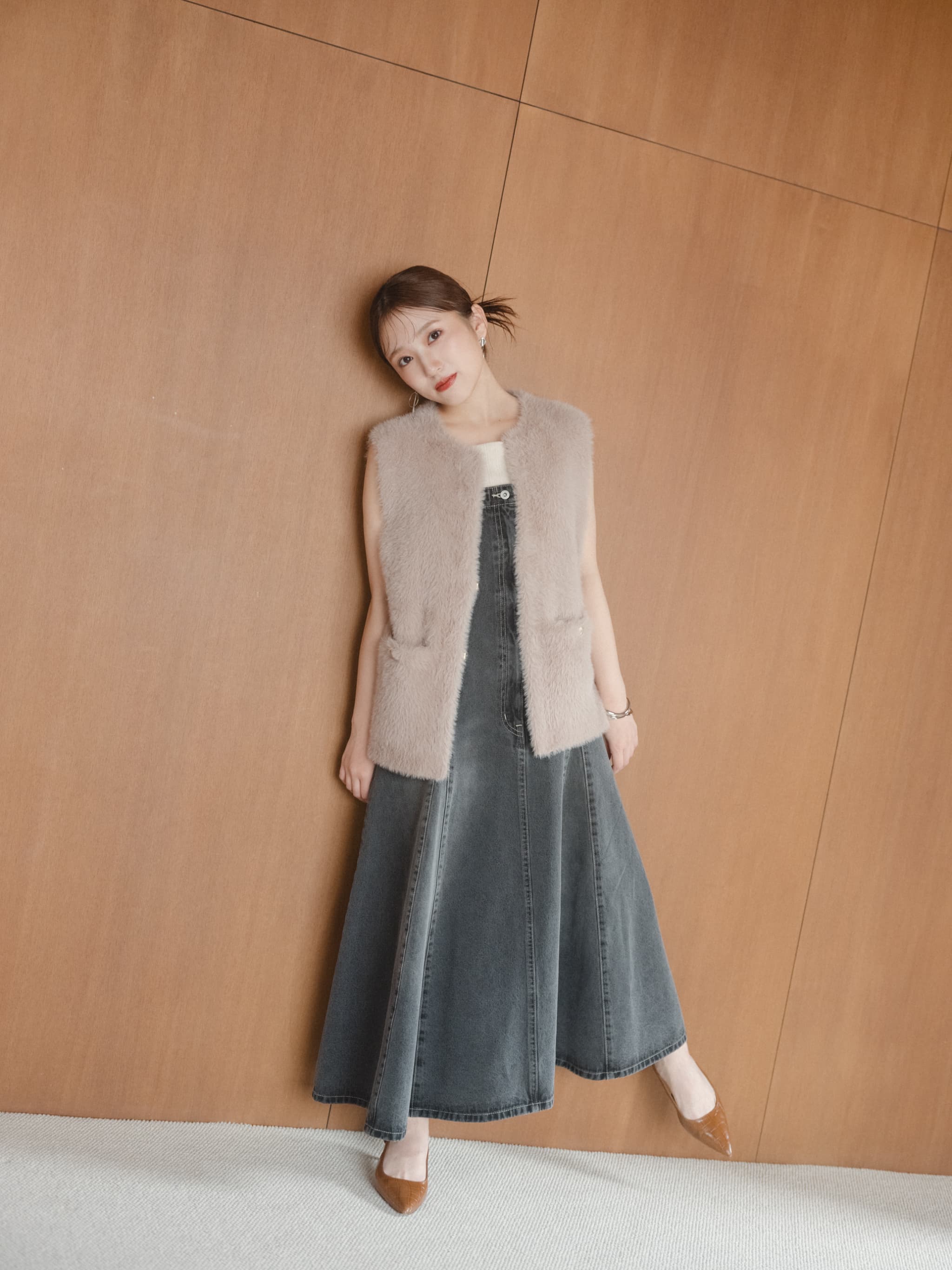 cohina ダブルフェイスフェザージレ ダブルフェイスフェザージレ | 小柄・低身長女性向け