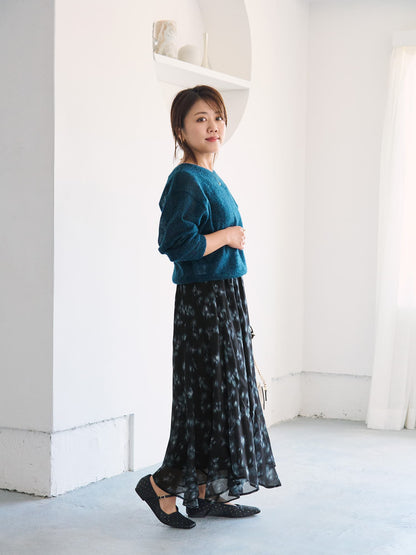 アルパカウール2wayネックニット　[通常]