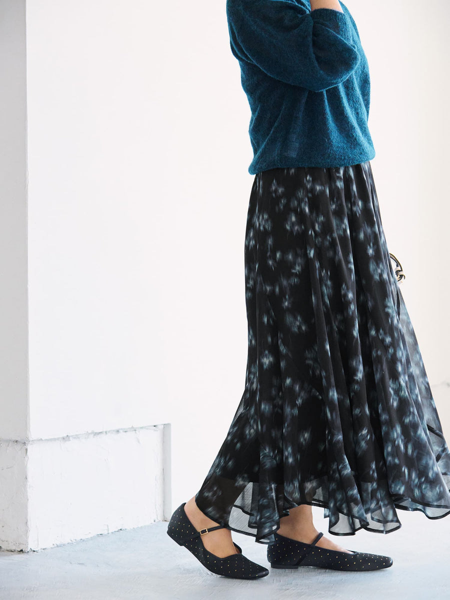 シェードフラワーエスカルゴスカート-short & regular　[通常]