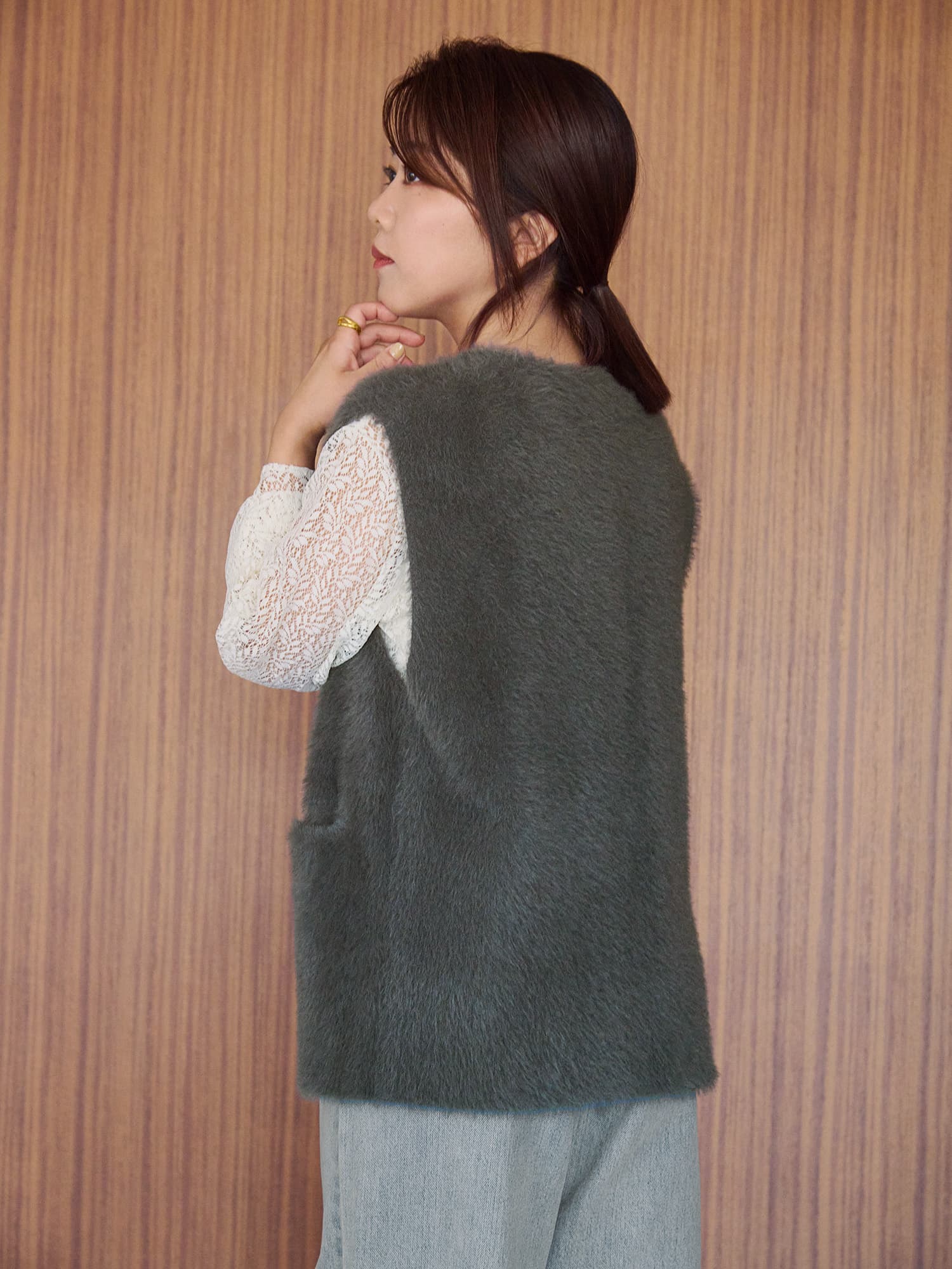 ダブルフェイスフェザージレ | 小柄・低身長女性向け