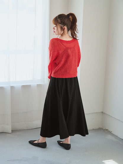 アルパカウール2wayネックニット　[通常]