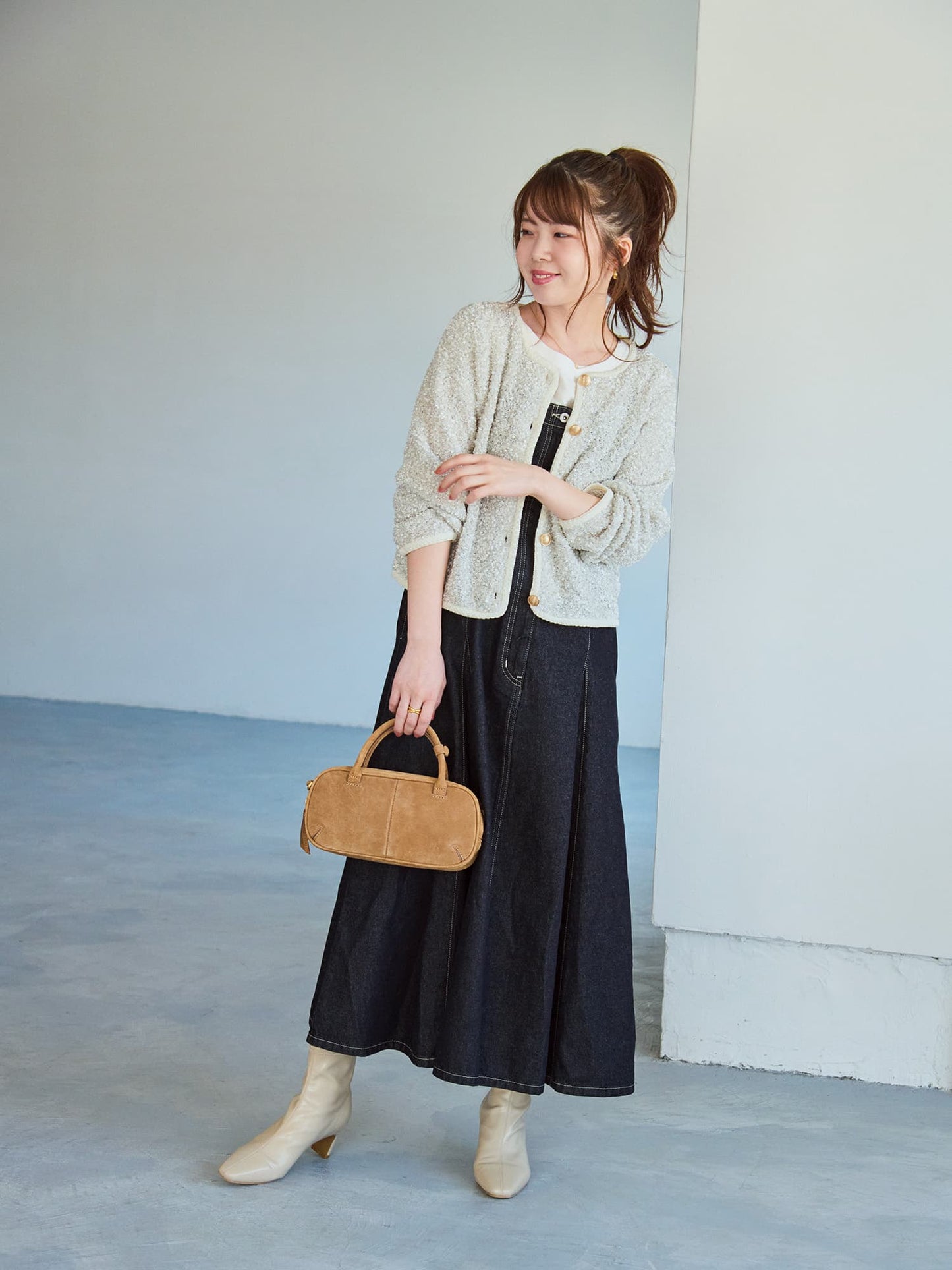 セットバックスクエアトゥショートブーツ　[通常]