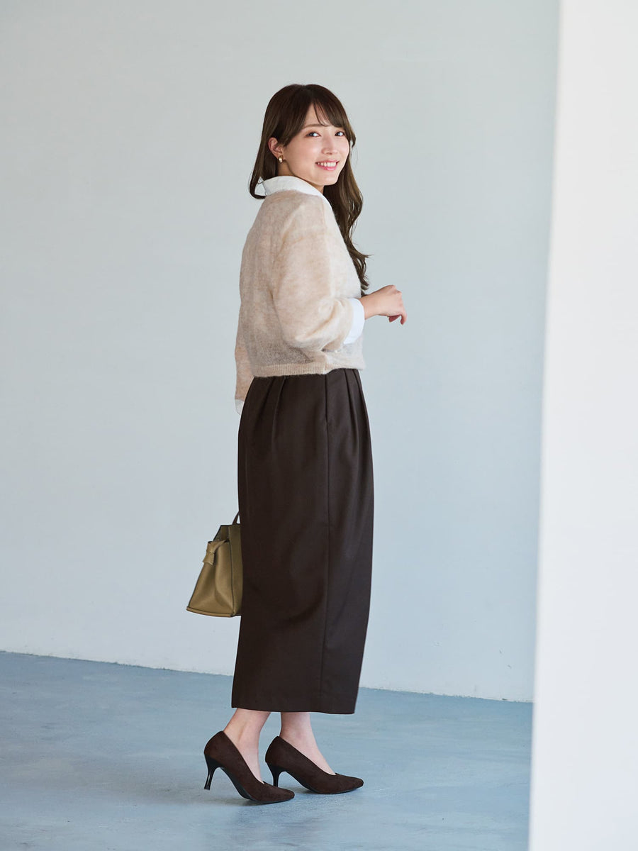 アルパカウール2wayネックニット　[通常]