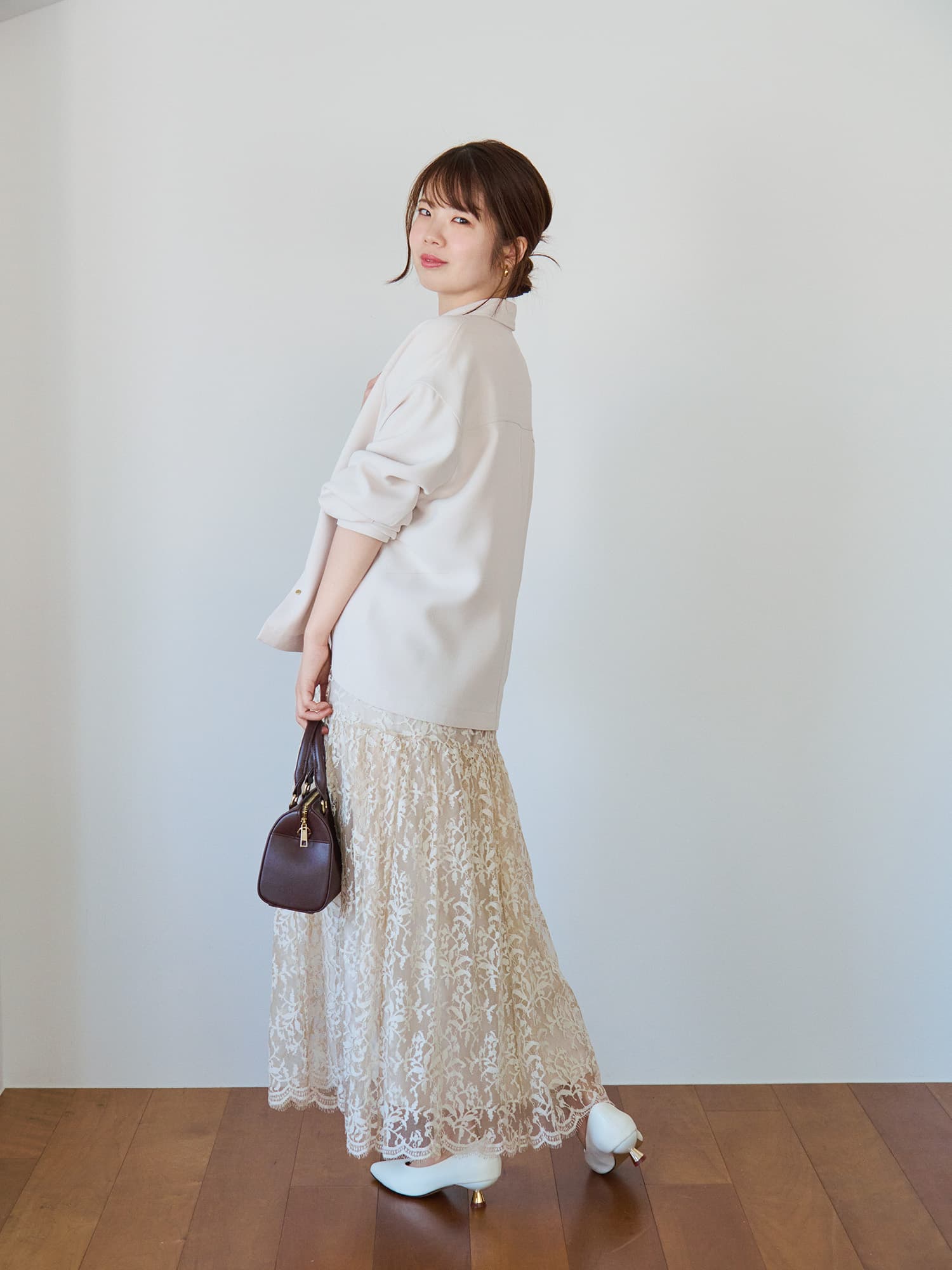 ジョーゼットシャツジャケット | 小柄・低身長女性向け