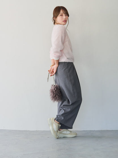 ツータックカーブパンツ-short & regular　[通常]