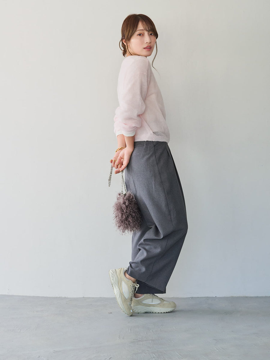 ツータックカーブパンツ-short & regular　[通常]