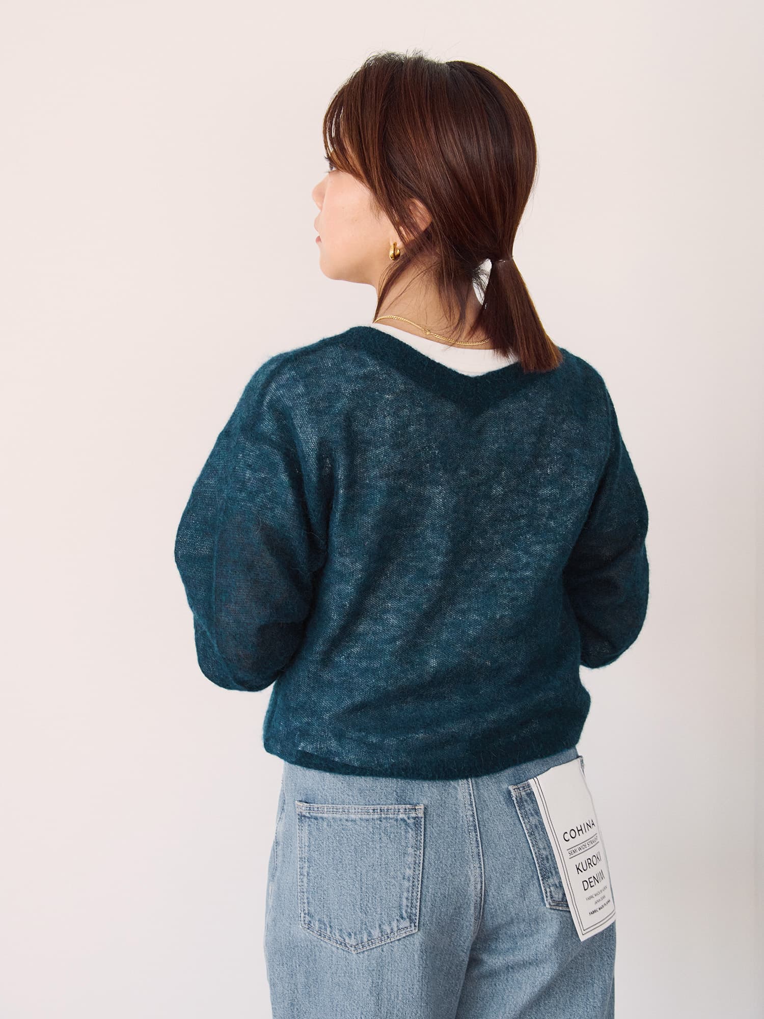 アルパカウール2wayネックニット | 小柄・低身長女性向け