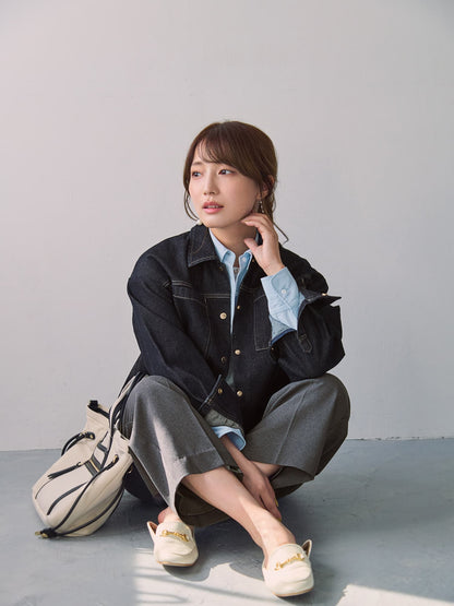 ダブルポケットデニムシャツジャケット　[通常]