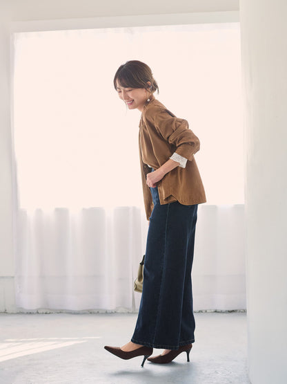 ＜CLASSY.掲載＞KUROKI DENIM フレアワイド-short & regular　[通常]