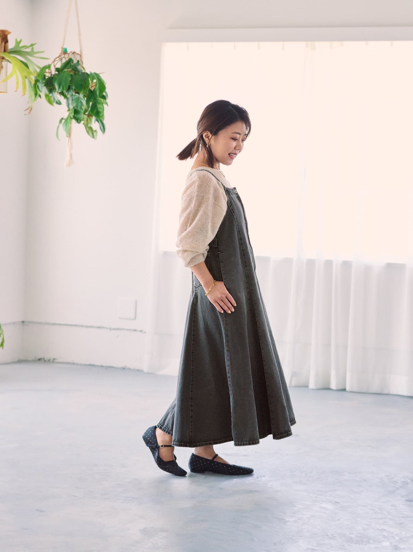 アルパカウール2wayネックニット　[通常]