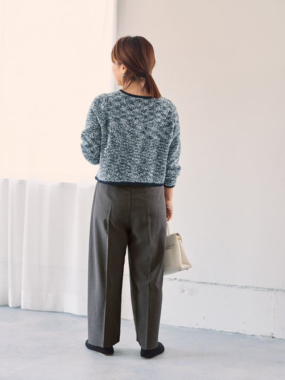 ツータックカーブパンツ-short & regular　[通常]