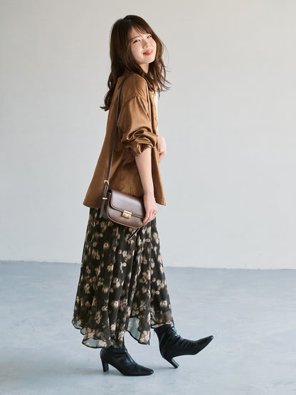 セットバックスクエアトゥショートブーツ　[通常]