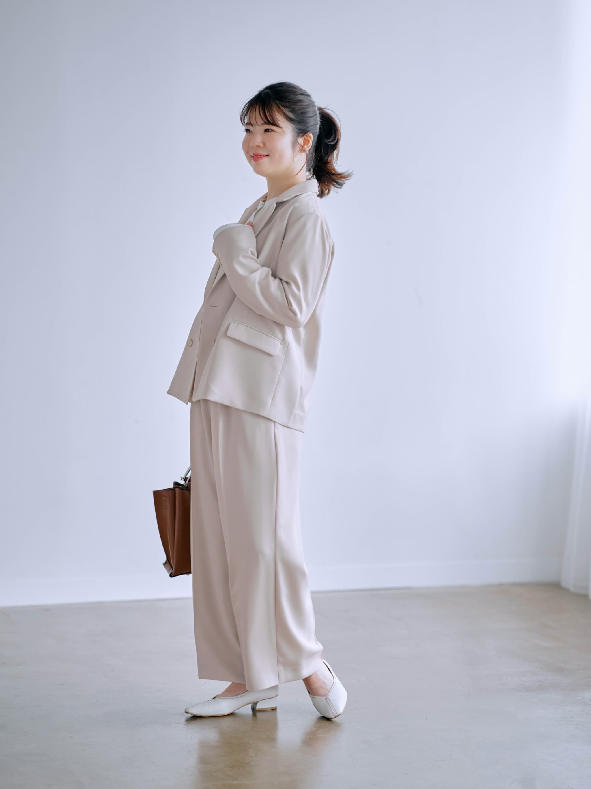 ソフトドビーストレートパンツ-short & regular | 小柄・低身長女性