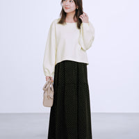 アイボリー×ブラック