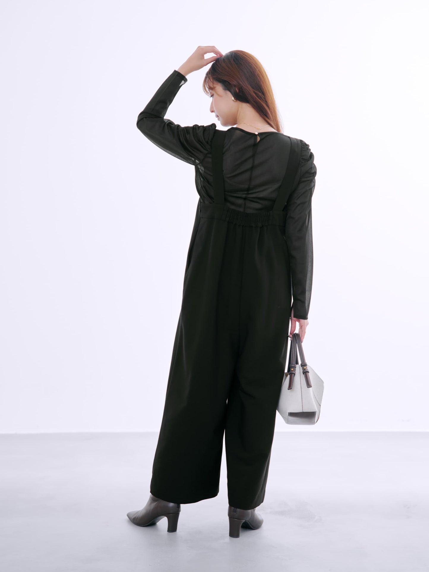 ゴールドバックルサスペンダーオールインワン-short & regular　[通常]