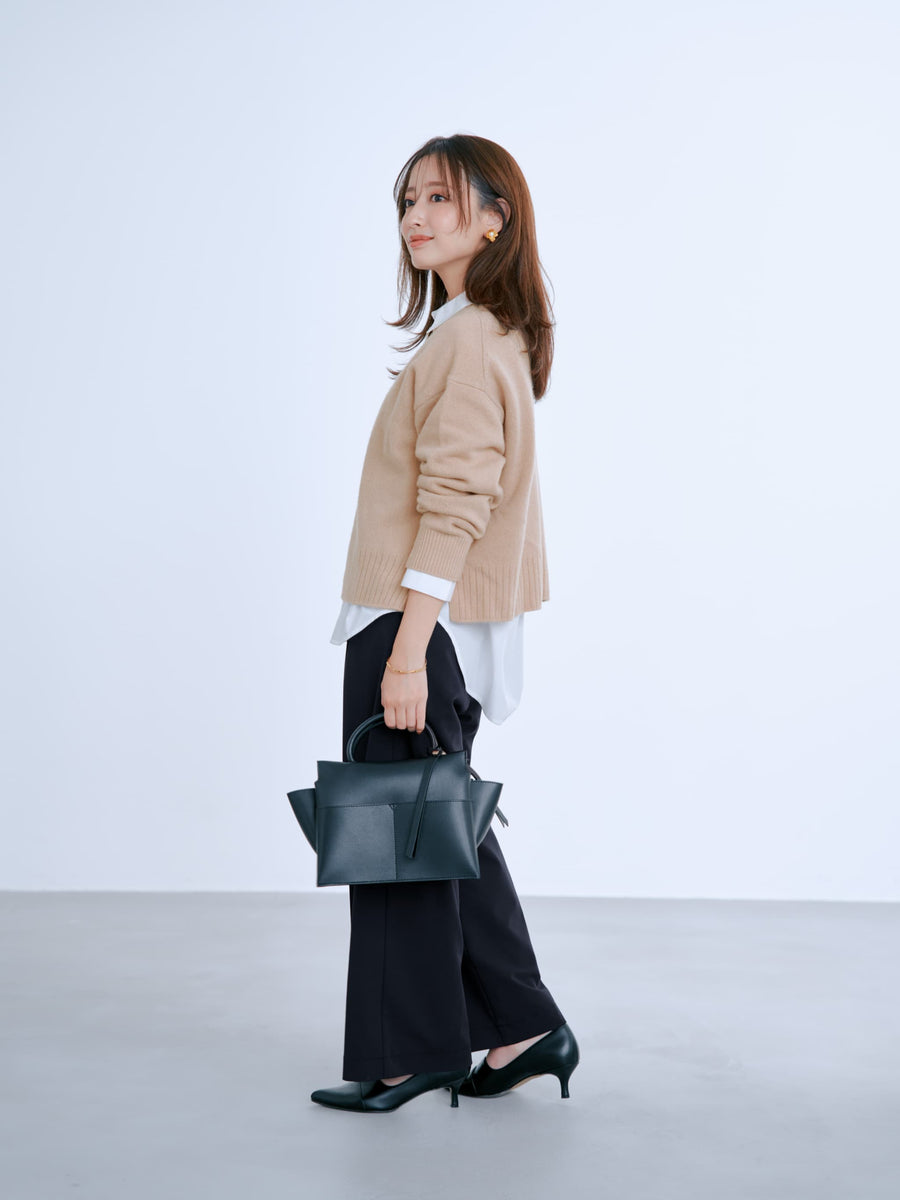 ウールカシミヤボトルネックニット　[通常]