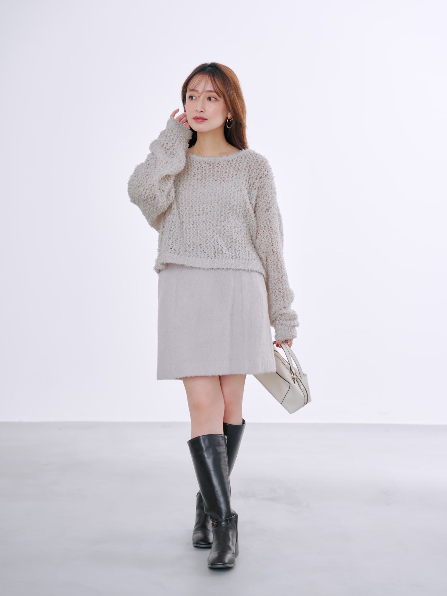 149cm | B:77 W:60 H:83 股下:68.5 | XS着用