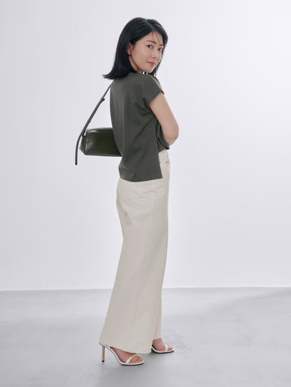 【汗染み防止】フラワーグラフィックTシャツ　[通常]