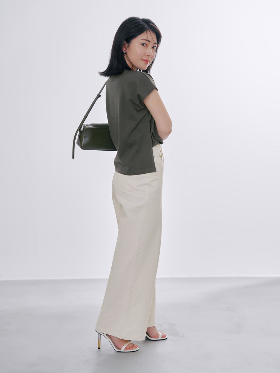 【汗染み防止】フラワーグラフィックTシャツ　[通常]