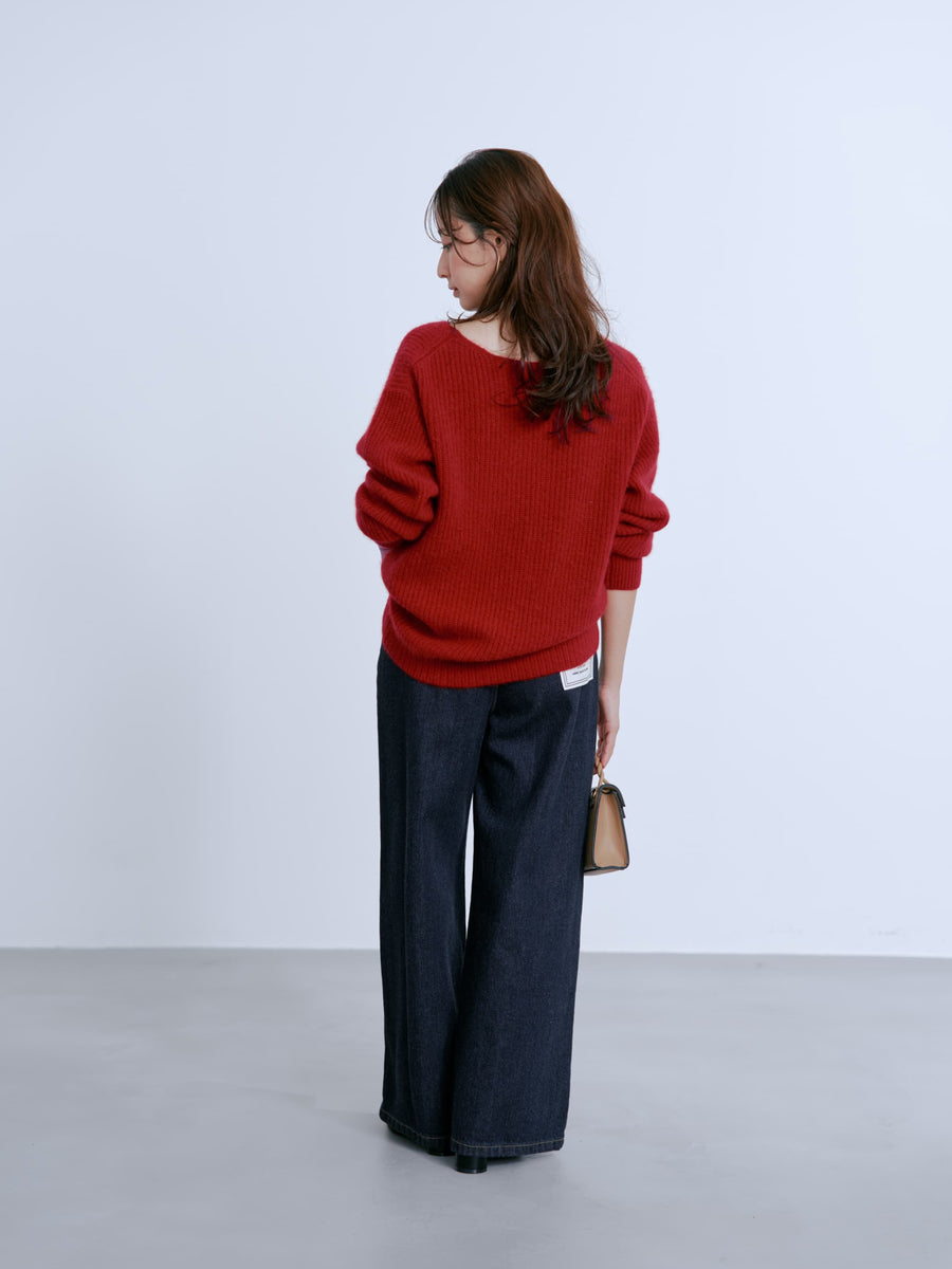 ＜CLASSY.掲載＞KUROKI DENIM フレアワイド-short & regular　[通常]