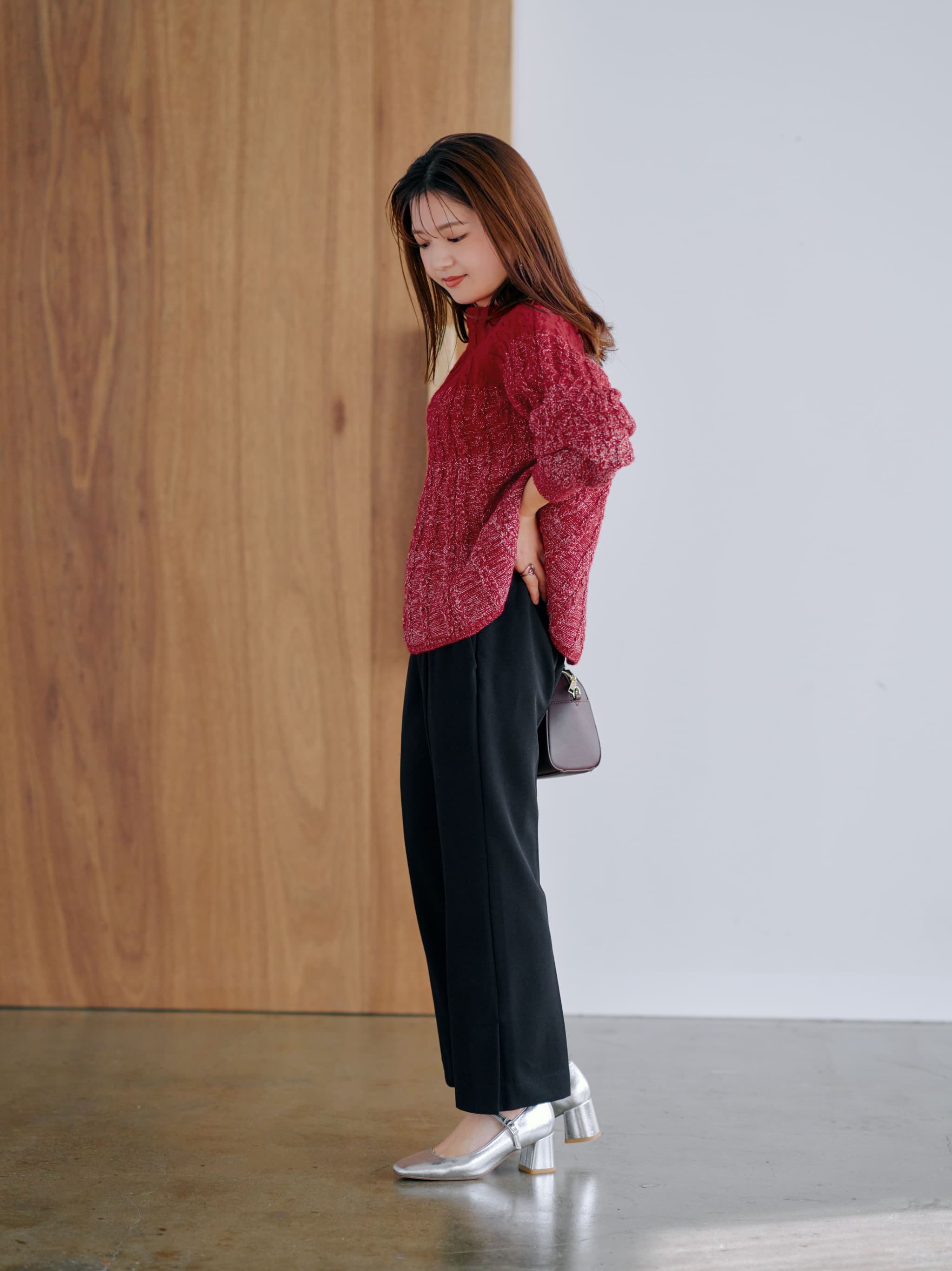 ESCADA エスカーダ ラメニット グラデーション ケーブル編み 春夏 42 ESCADA エスカーダ ラメニット グラデーション ケーブル編み 春夏 42