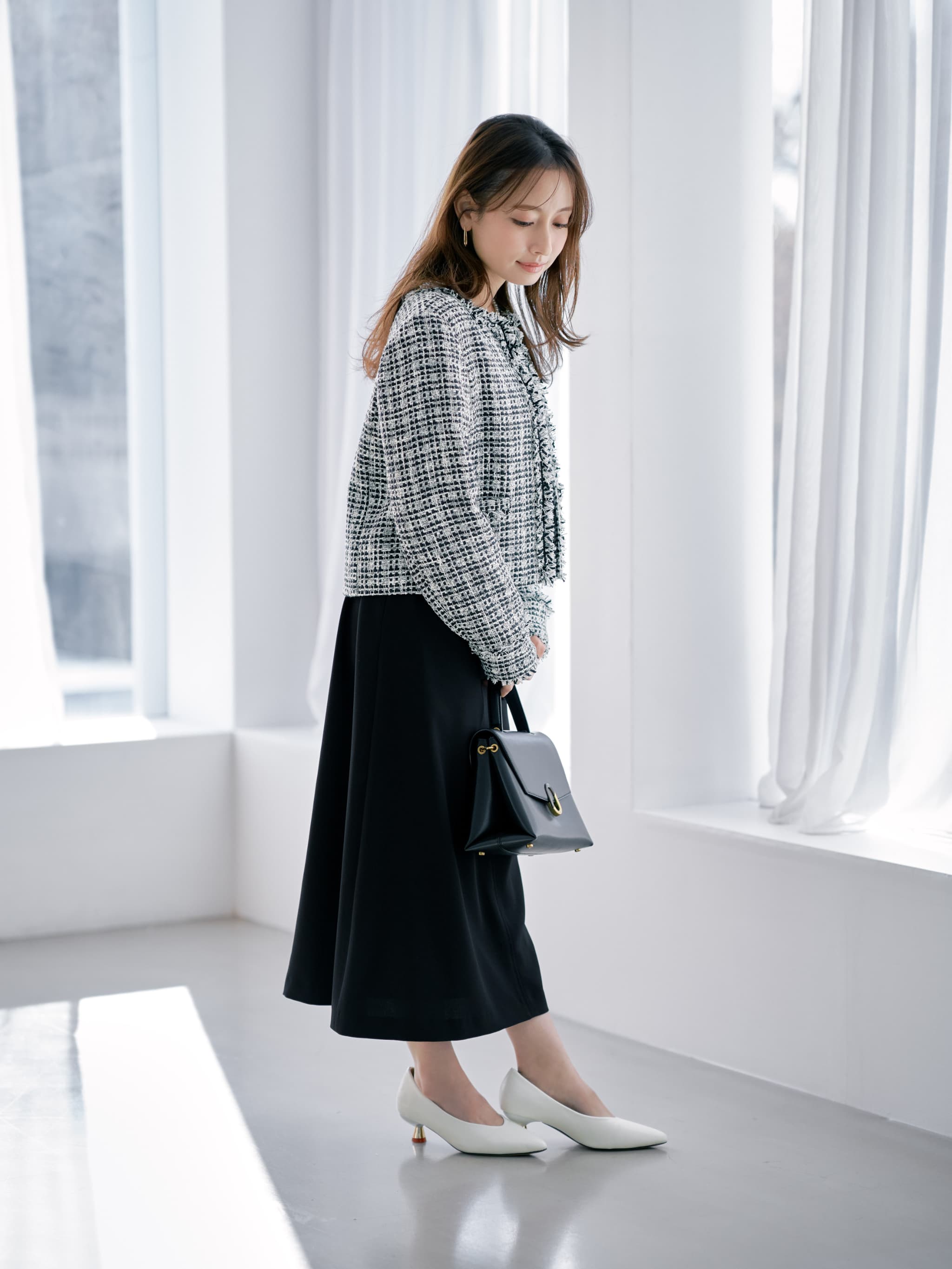 ミックスツイードジャケット | 小柄・低身長女性向けファッション通販