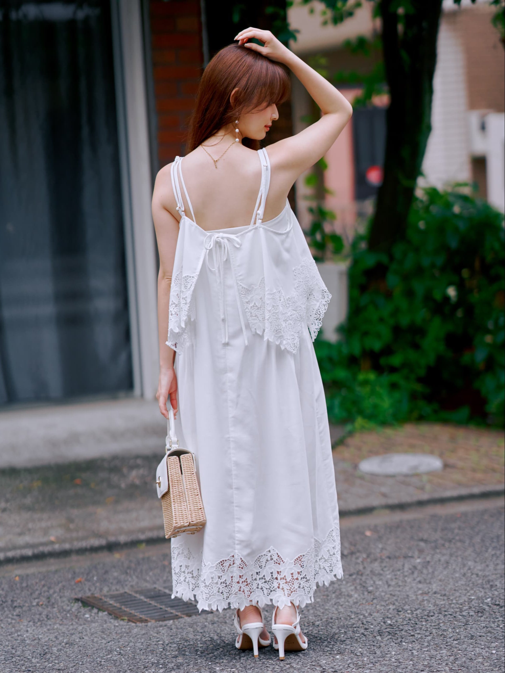 カットワークエンブロイダリーキャミソール | 小柄・低身長女性向け