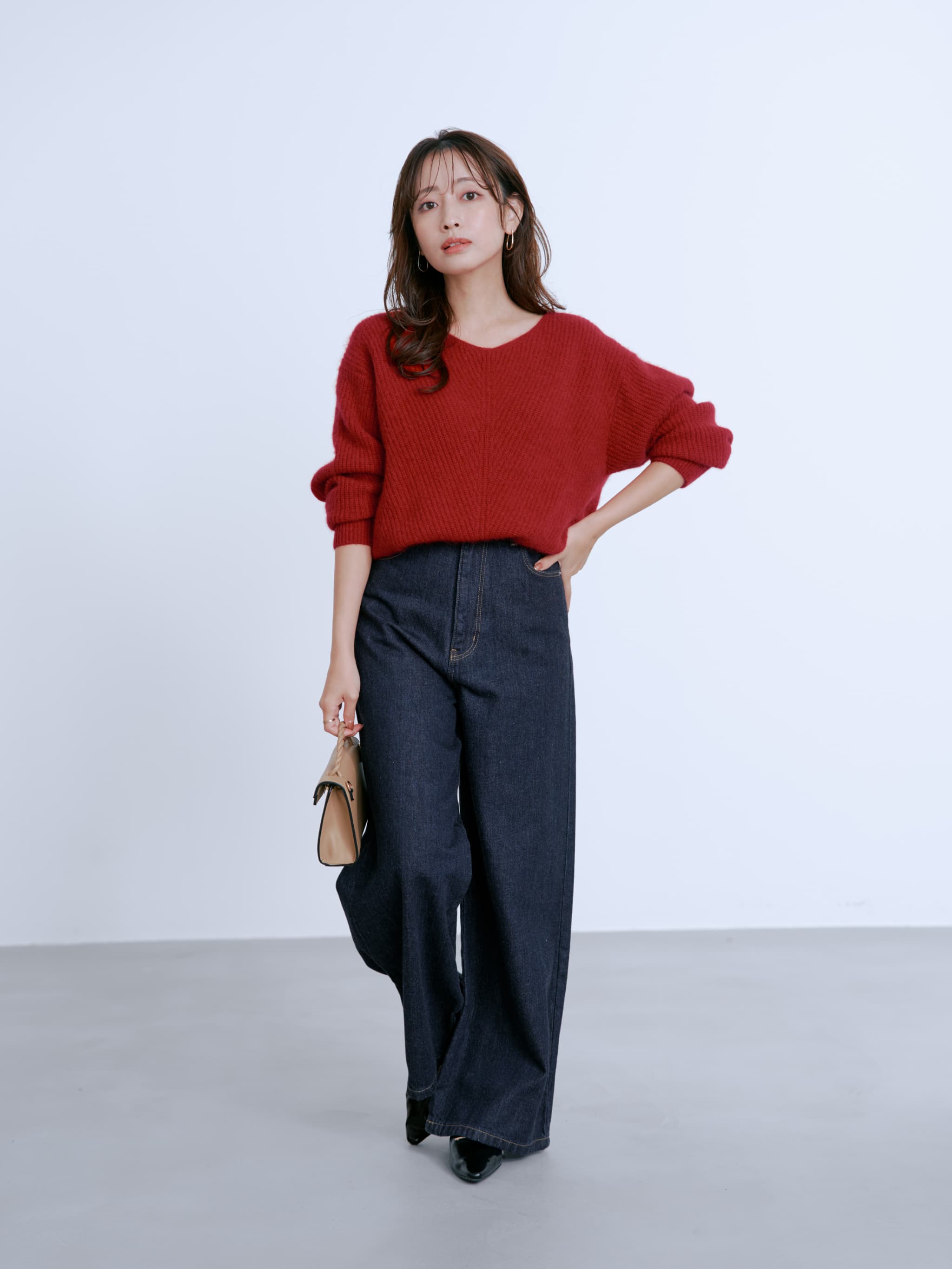 KUROKI DENIM フレアワイド-short & regular | 小柄・低身長女性向け