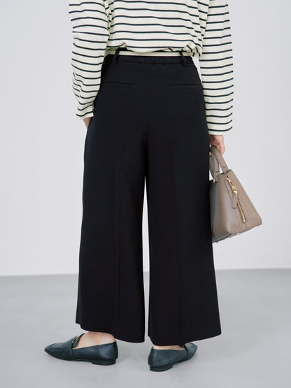 トリアセジョーゼットストレートパンツ-short & regular　[通常]