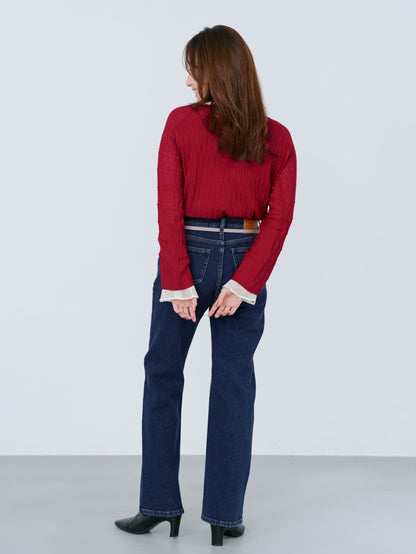 ジオメトリックウールニット　[通常]