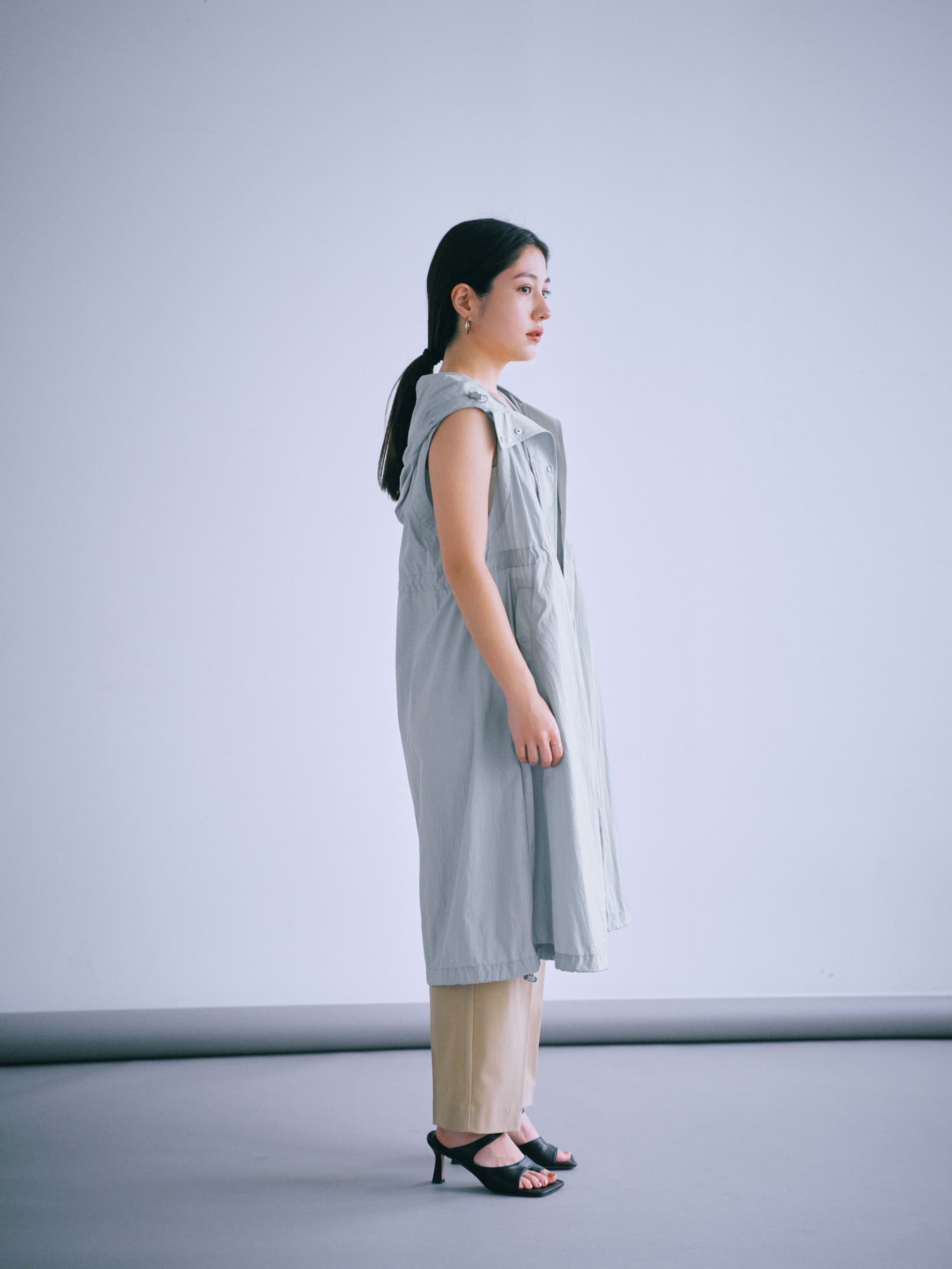 ウエストデザインタックパンツ | 小柄・低身長女性向け